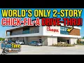 We Tried The ONLY 2-Story Chick-fil-A Drive Thru in The World
