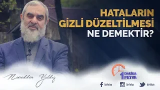 Hataların gizli düzeltilmesi ne demektir?