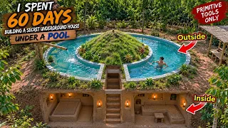 I Spent 60 Days Building a Secret Underground House Under a Pool