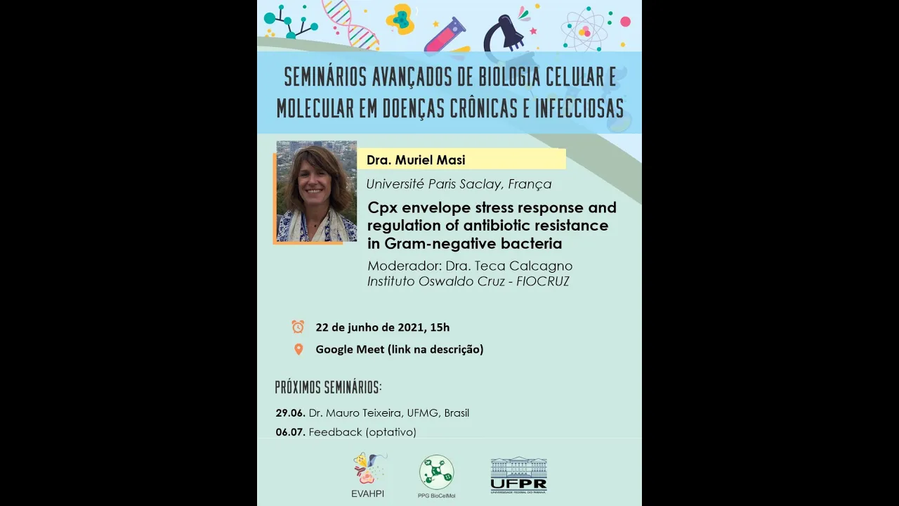 Dra. Muriel Masi. Cpx envelope stress response  and ATB resistance in G (-) bac. PGBCM-EVAHPI 22.06