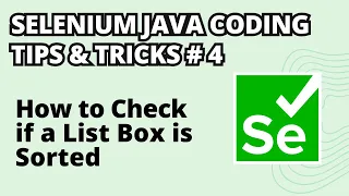 Selenium Java Coding Tips Tricks How to Check if a List Box is Sorted