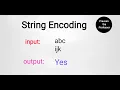 string encoding praveen the professor