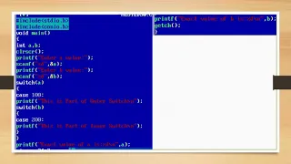 Nested Switch Statement-C Language-Tamil