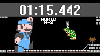 Super Mario Bros TAS Arbitrary Code Execution in 1 15 442
