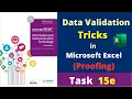 Task 15e IGCSE ICT Proofing - Data Validation Techniques in Microsoft Excel Hodder Education