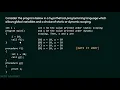 Static and Dynamic Scoping Solved Question 1