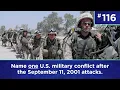 Q116 Name one U S military conflict after the September 11 2001 attacks