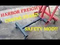 SAFETY MOD FOR HARBOR FREIGHT ENGINE STAND