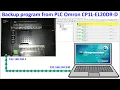 How to backup data from PLC Omron by using Cx-Programmer