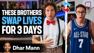 Two SIBLINGS SWAP LIVES On NEW YEARS Ft. SSSniperWolf | Dhar Mann Studios
