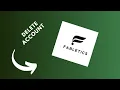 how to delete Fabletics account