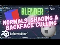 what are Normals Flat vs Smooth shading Backface Culling in 3d