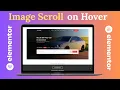 How to Add Image Scroll on Hover in WordPress Elementor Free Plugin Tutorial