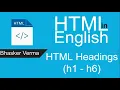 HTML tutorial for beginners in English 5 HTML headings