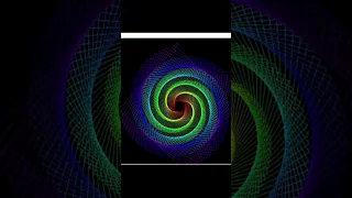 Drawing rainbow spiral using Python code in easy way