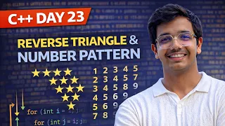 C Day 23 Reverse Triangle Number Pattern 1 to 10 Pattern Programming Made Easy