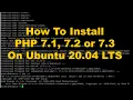 How To Install PHP7 1 PHP 7 2 PHP 7 3 On Ubuntu 20 04 LTS Focal Fossa