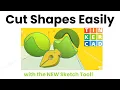 How to Divide Shapes with the Sketch Tool in Tinkercad Custom Shape Cutting