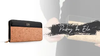 JORD Details Packing the Eila Natural Suberhide Wallet