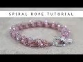 Spiral rope bead bracelet tutorial Easy bead bracelet tutorial Beadweaving tutorial