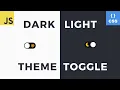Theme Toggle with CSS and JavaScript