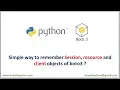 Simple way to remember Session resource and client objects of boto3 for AWS Automation