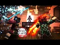 Tanjiro Giyu VS Akaza PART 1 - Demon Slayer Infinty Castle Minecraft Animation