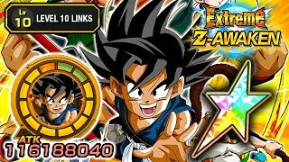 100 EZA PHY KID GOKU LEVEL 10 LINKS SHOWCASE Dragon Ball Z Dokkan Battle