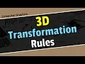 3d transformation rules in computer graphics in Bangla computer graphics bangla tutorial