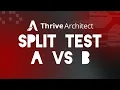 Split Testing Landing Pages Thrive Architect and Optimize