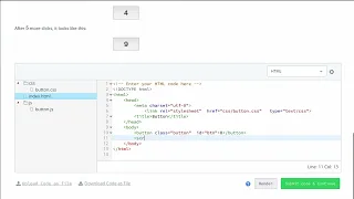 Hackerrank 10 Days of Javascript - Day 8 Create a Button Part 2 of 3