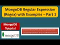 MongoDB Regular Expression Regex with Examples - Part1 MongoDB Tutorial for Beginners