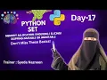 Learn Python Set Masti Adda Coding Zone