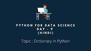 Python Training Day - 9 Hindi dictionary in python