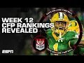 Week 12 College Football Playoff Rankings REVEALED ESPN College Football