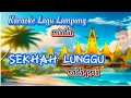 SEKHAH LUNGGU Karaoke Lagu Lampung mixdut nada pria cipt. Nuridosia