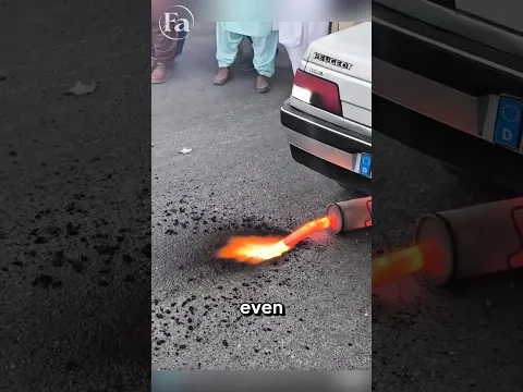 why does this car emit fire 🔥#shorts