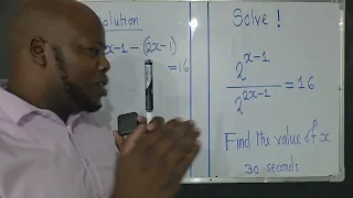 Find the value of x in 30 seconds. 