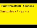 Factorize x - 3x 2