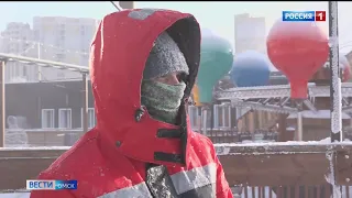 Морозы в Омской области достигли пиковых температур