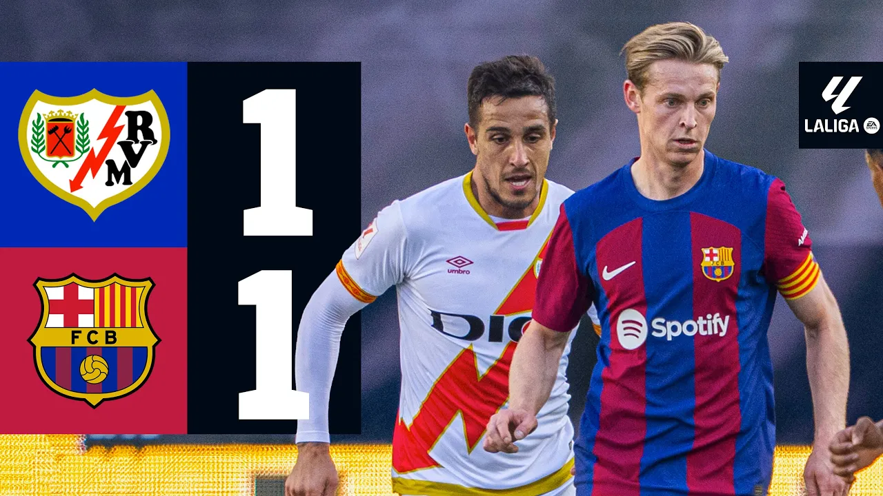 RAYO VALLECANO 1 vs 1 FC BARCELONA | LALIGA 2023 ...