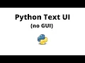 Python No GUI - ctypes terminaltables