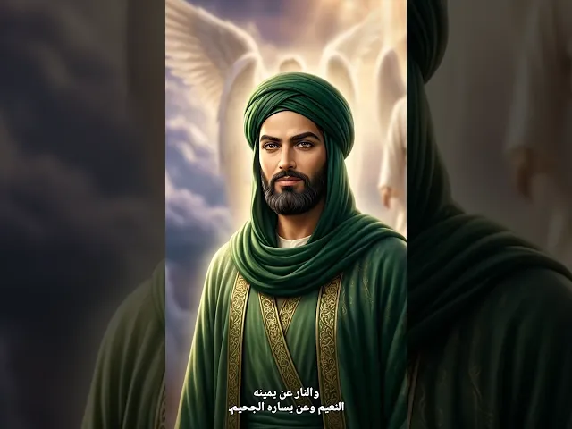 ⁣عليٌّ قسيم الجنة والنار؟مشهد تجسيدي لقول الرسول ص: (إنك قسيم الجنة والنار).