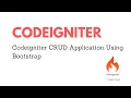 Codeigniter CRUD Application