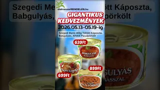 Gigantikus kedvezmények - saját szállítás