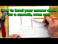 How to level any lawn mower deck for a smooth even cut Cub Cadet XT2 XT1