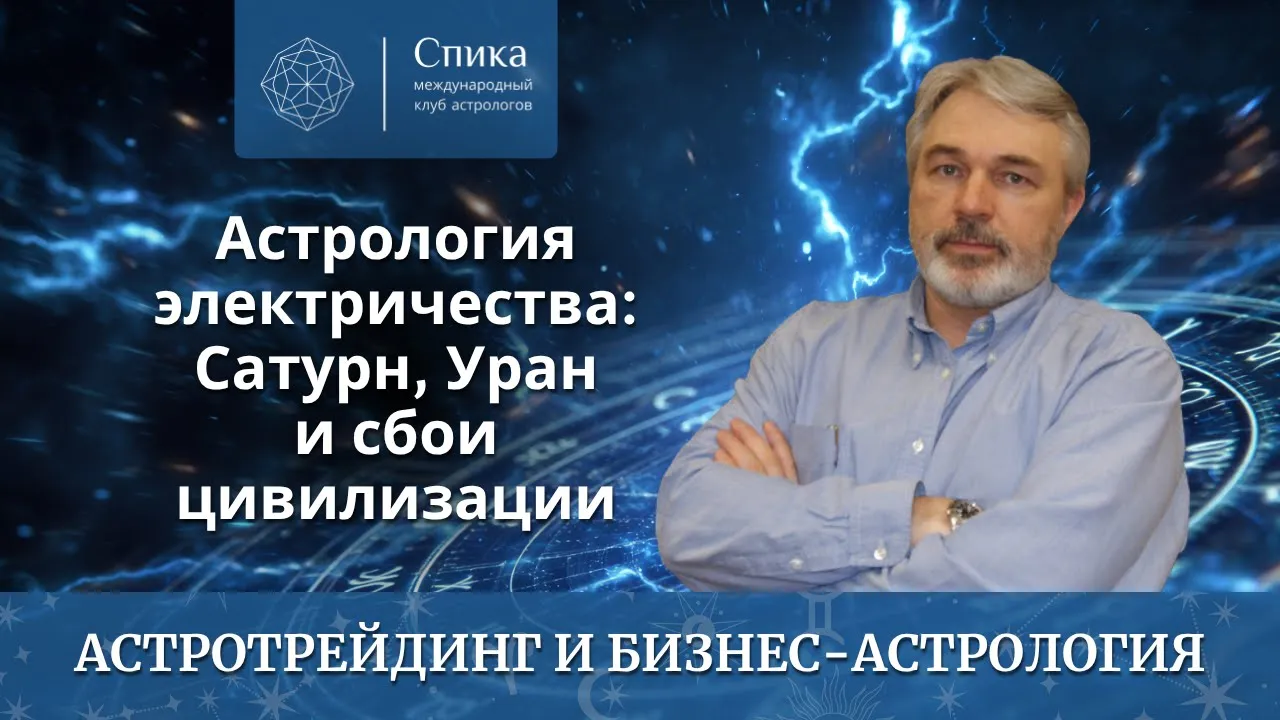 Блэкаут: Сатурн, Уран и сбои цивилизации — астрология электричества. Лектор — Андрей Бухарин.