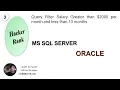 Filter Salary Greater than 2000 per month and Employees less than 10 Month Hacker Rank