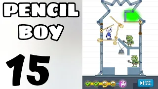 pencil boy pull the pin rescue princess gameplay walkthrough level 141 150 15