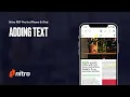 Nitro PDF Pro for iPhone iPad Adding Text